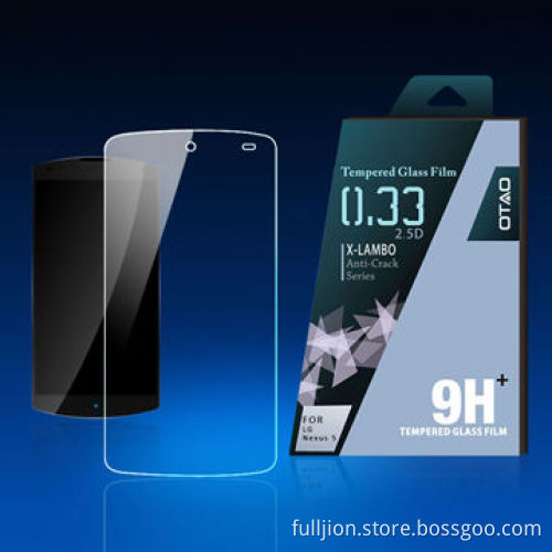 0.33mm 2.5D Curved Edge Anti-crack Tempered-glass Screen Protector for Lg Nexus5